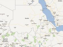 satellite map of sudan