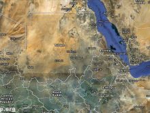 satellite map of sudan1