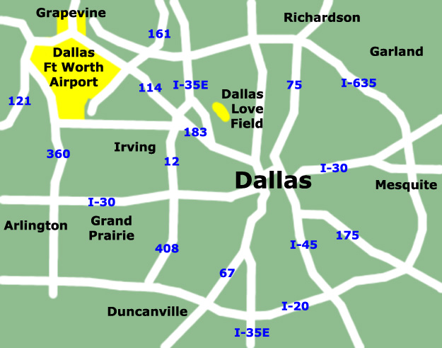 dallas-airport-map page Map Pictures.
