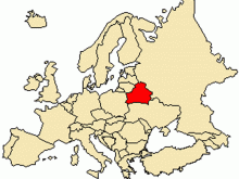 map of belarus