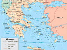 map of greece