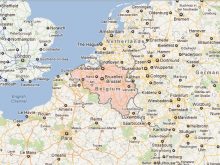 satellite map of belgium