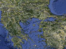 satellite map of greece2