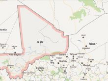 satellite map of mali