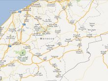satellite map of morocco1