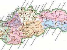 map of slovakia