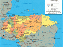 honduras map