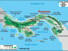 map of panama