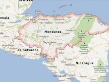 satellite map honduras1