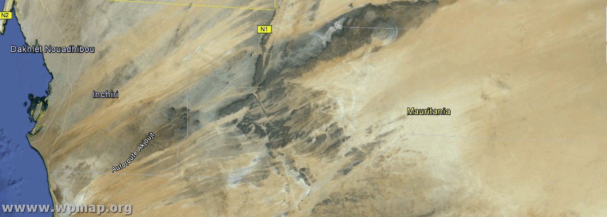satellite map mauritania5 satellite map mauritania5