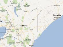 satellite map of kenya