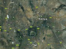 satellite map of kenya3