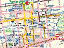 ITMB santiago city street map 1 travel tourist detailed sample