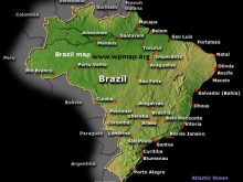 map of brazil