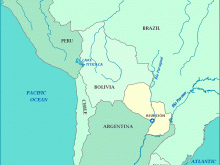 map of paraguay