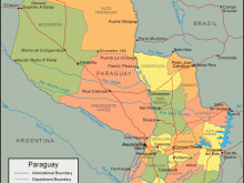 paraguay map