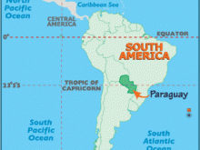 map of paraguay