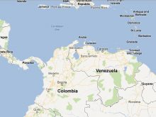 satellite map of venezuela