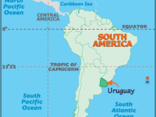 map of uruguay