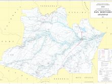 Mapa de Carreteras Federales y Estatales del Edo de Amazonas Brasil 9364