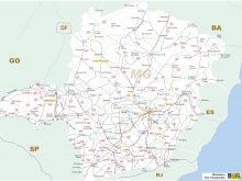 Minas_Gerais_State_Federal_Highway_Map_Brazil_2
