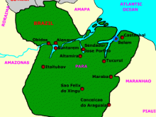 map of para