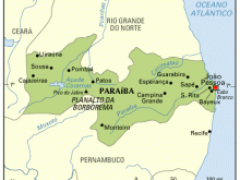 map of paraiba brazil