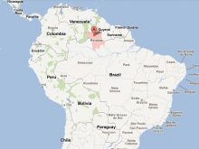 satellite map of roraima
