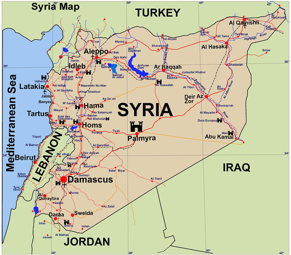 map of ar raqqah