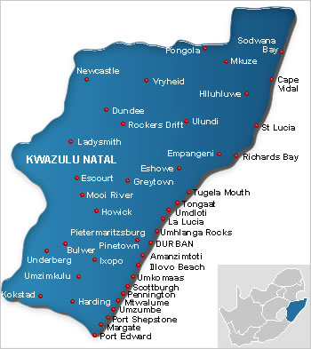 KwaZulu Natal map
