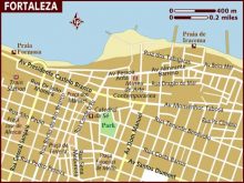 map of fortaleza