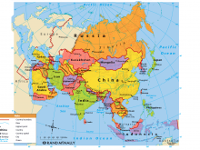 Map of Asia Political