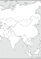 blank asia map quiz