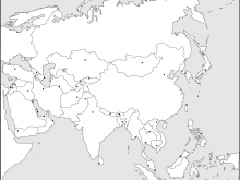 blank asia map quiz