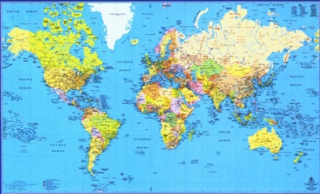 Printable Map Of The World