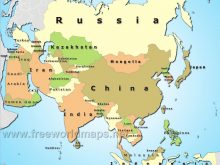 asia political map