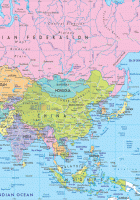 Map of Asia Political