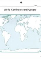 continents outline map