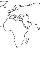 continents outline map