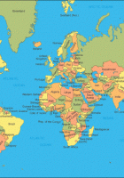 new zealand world map
