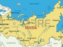 map of russia