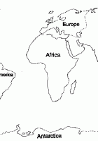 continents outline map