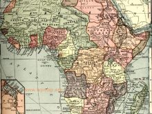 1910 map of the colonization of africa