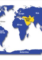 many continents touch asia
