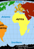 continents and regions