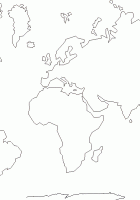 continents of the world printable