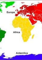 continents oceans information