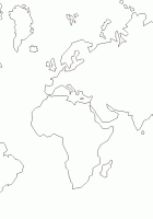 blank world map printable