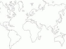 blank world map printable