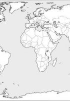 blank world map printable